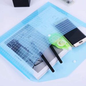 20 Pieces Assorted Colour Transparent A4 Size Files with Snap Button